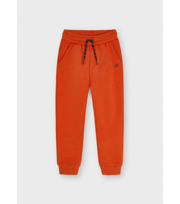 Pantaloni portocali plus basic elastic glezna baiat 725 MY-PL06Y.