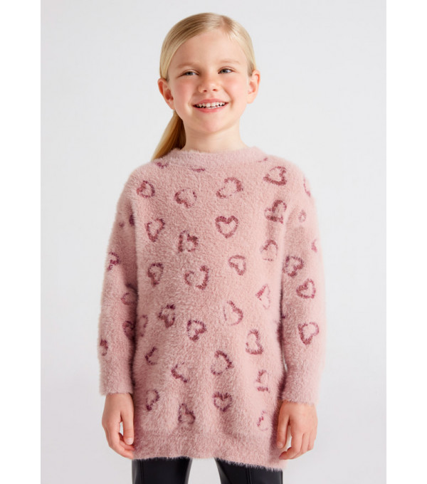 Rochie tricot cu inimioare pentru fetita 4969 MY-R40M