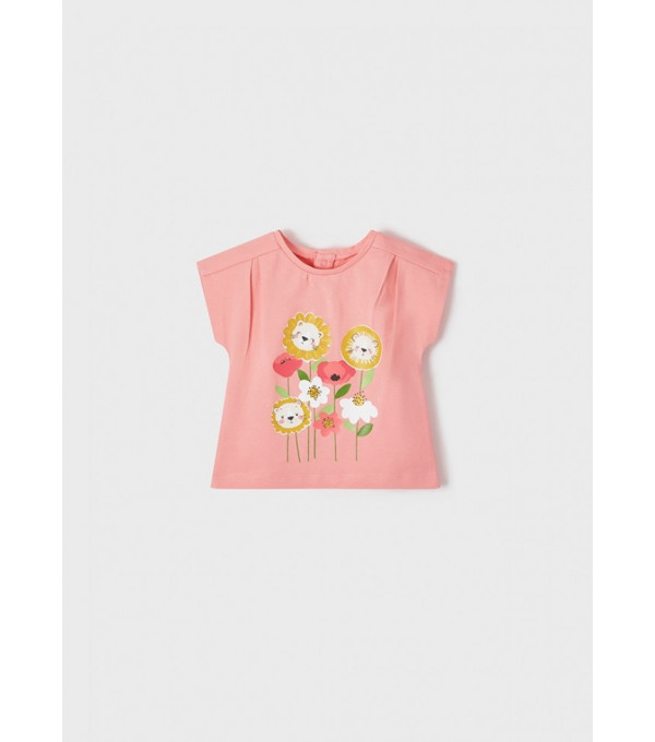 Tricou roz ECOFRIENDS imprimeu bebe fetita MAYORAL 1031 MY-BL110C