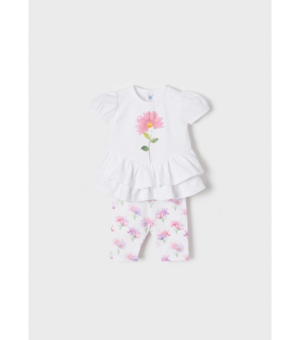 Set roz leggings imprimeu bebe fetita MAYORAL 1719 MY-SET39C