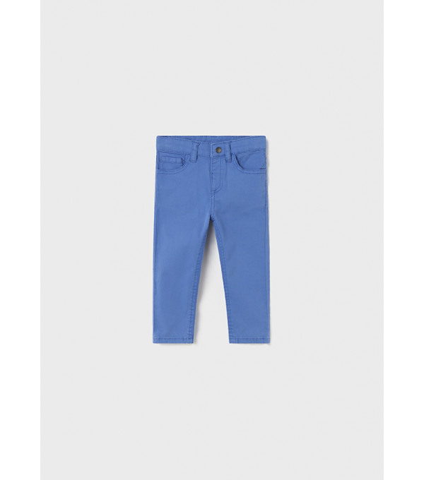 Pantaloni slim fit albastri din bumbac sustenabil pentru bebe 0506 MY-PL01V