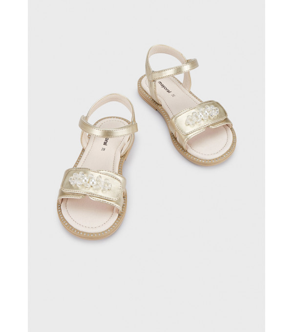 Sandale cu perle decorative pentru fetita 45447 MY-SAND43V