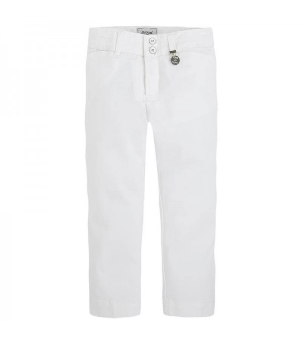 Pantaloni albi fete MAYORAL 3515 MYPL05B