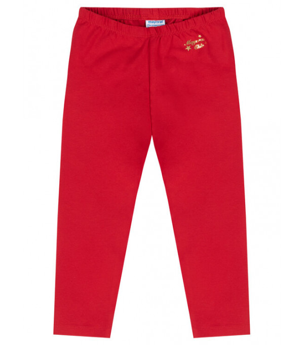 Pantaloni rosii leggings ECOFRIENDS bebe fata 702 MY-PL02Y