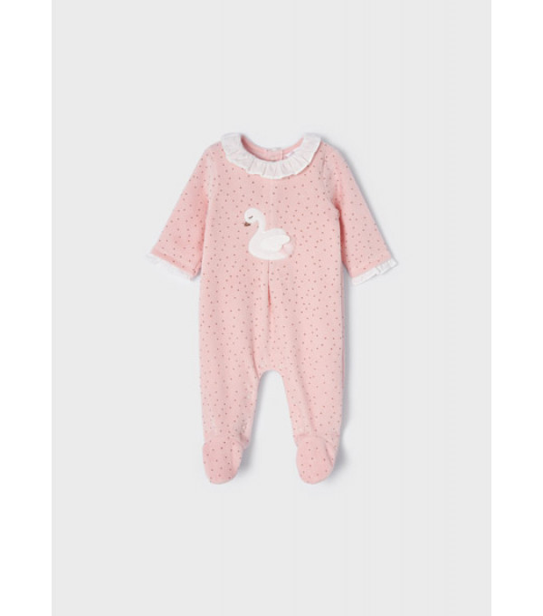 Pijama catifea pentru nou-nascut fetita 2607 MAYORAL MY-BD07M