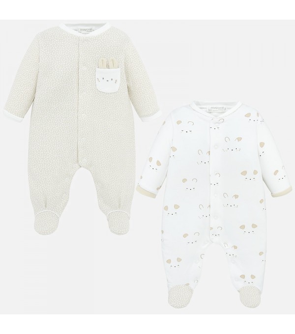 Set pijamale lungi bebe baiat nou-nascut Mayoral My-set71p