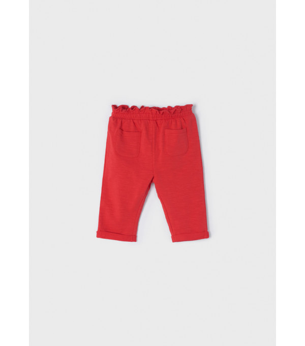 Pantaloni rosii lungi bebe fetita 1516 MY-PL21C