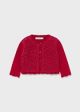 Cardigan rosu tricot combinat bebe fata MAYORAL 2386 MY-G31Y