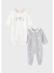 Pijama ivory ECOFRIENDS nou-nascut fata 2666 MY-SET06Y