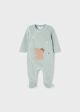 Pijama verde fistic  catifea pentru nou-nascut ECOFRIENDS 2613 MAYORAL MY-BD09M