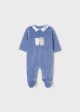 Pijama tricot catifea pentru nou-nascut 2629 MY-SET55M