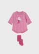 Set roz inchis costumas tricot cu dres nou-nascut ECOFRIENDS MAYORAL 2638 MY-CS02M