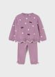 Set  lila cu pantaloni si pulover tricot bebe MAYORAL 2549 MY-CS04P