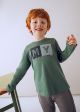 Bluza verde litere basic baiat MAYORAL 173 MY-BL02F