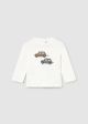 Bluza alba cu masinute baietel 2072 MAYORAL MY-BL28F