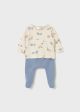 Set blue cu pantaloni cu botosei bebe baiat MAYORAL 2567 MY-SET04F