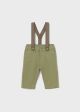 Pantaloni khaki lungi bretele nou-nascut MAYORAL 2576 MY-PL13F