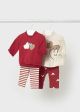 Set rosu dungi colanti 2 piese nou-nascut MAYORAL 2710 MY-SET11F