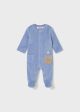 Pijama din catifea albastra bebe baiat MAYORAL 2719 MY-PIJA08F