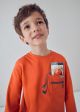 Bluza orange print baiat MAYORAL 4078 MY-BL12F