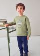 Trening cu bluza verde si pantaloni baiat MAYORAL 4801 MY-TRG11F