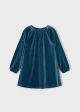 Rochie albastra catifea sclipici fetita MAYORAL 4923 MY-R15F