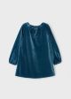Rochie albastra catifea sclipici fetita MAYORAL 4923 MY-R15F