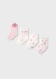 Set roz flori sosete nou-nascut MAYORAL 9921 MY-SOS52F