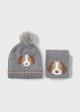 Set gri caciula si fular bebe MAYORAL 10018 MY-CACIULA100F