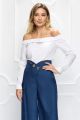 Camasa alba din poplin pe umeri BBY-CM02J