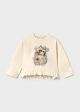 Bluza interactia cu volane ivory bebe MAYORAL-BL60Z