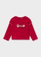Bluza cu broderie bebe rosu MAYORAL 2088 MY-BL63Z
