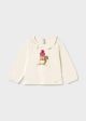 Bluza cu guler volane imprimeu veverita fetite MAYORAL 2089 MY-BL62Z