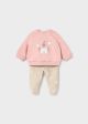 Set roz pantaloni cu botosei nou-nascut MAYORAL 2514 MY-SET04Z