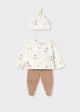 Set pantaloni cu botosei nou-nascut bej MAYORAL 2517 MY-SET10Z