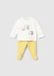 Set pantaloni cu botosei nou-nascut galben MAYORAL 2520 MY-SET11Z