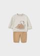 Set bebe cu dinozaur bej MAYORAL 2665 MY-SET14Z