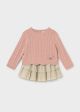 Set fusta cu volane si pulover bebe MAYORAL 2955 MY-CS40Z