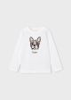 Bluza alba cu catel baiat MAYORAL 4022 MY-BL13Z
