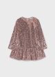Rochie din catifea cu paiete roz fetita MAYORAL 4931 MY-R21Z