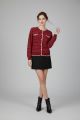 Bluza dama bordo cu accesorii aurii it-bl52f