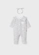 Pijama alba cu buline ECOFRIENDS fata MAYORAL 1614 MY-BD05C