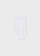 Body alb-bleu  fara maneca ECOFRIENDS nou-nascut 01706 MY-BD13C