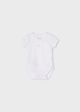 Body alb maneca scurta ECOFRIENDS nou-nascut 01707 MY-BD14C