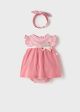 Rochie ECOFRIENDS cu bentita new born fata 1851 MAYORAL MY-R58C