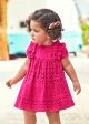 Rochie fucsia perforatii bebe fetita 1911 MY-R27C