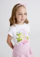 TRICOU IMPRIMEU ROZ ECOFRIENDS CU TURBAN FETITA 3040 MY-BL19C