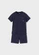 Set bleumarin pantaloni scurti baiat MAYORAL 3652 MY-SET47C