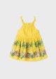 Rochie fusta impirmata galben cu in pentru bebe 1967 MY-R19V