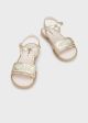 Sandale cu perle decorative pentru fetita 43447 MY-SAND42V